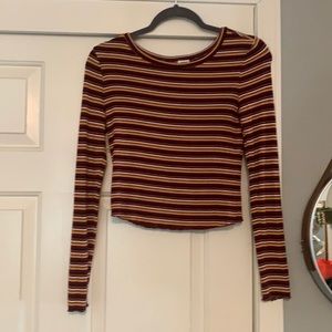 Garage striped long sleeve